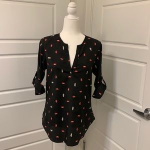 Adorable penguin print blouse